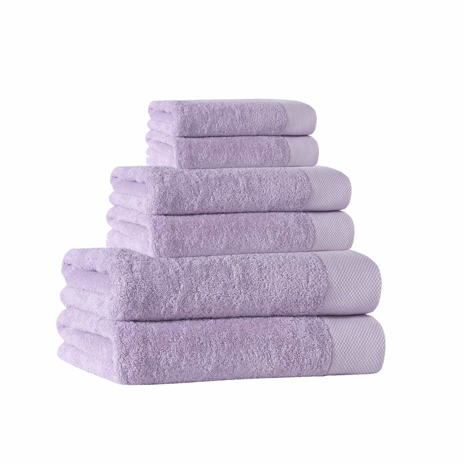 Enchante Home - Premium 6-Piece Turkish Towel Set | Long Staple Cotton, Ultra Soft & Highly Absorbent | Quick-Dry Bath, Beach & Pool Towels for Spa, Travel & Home Use