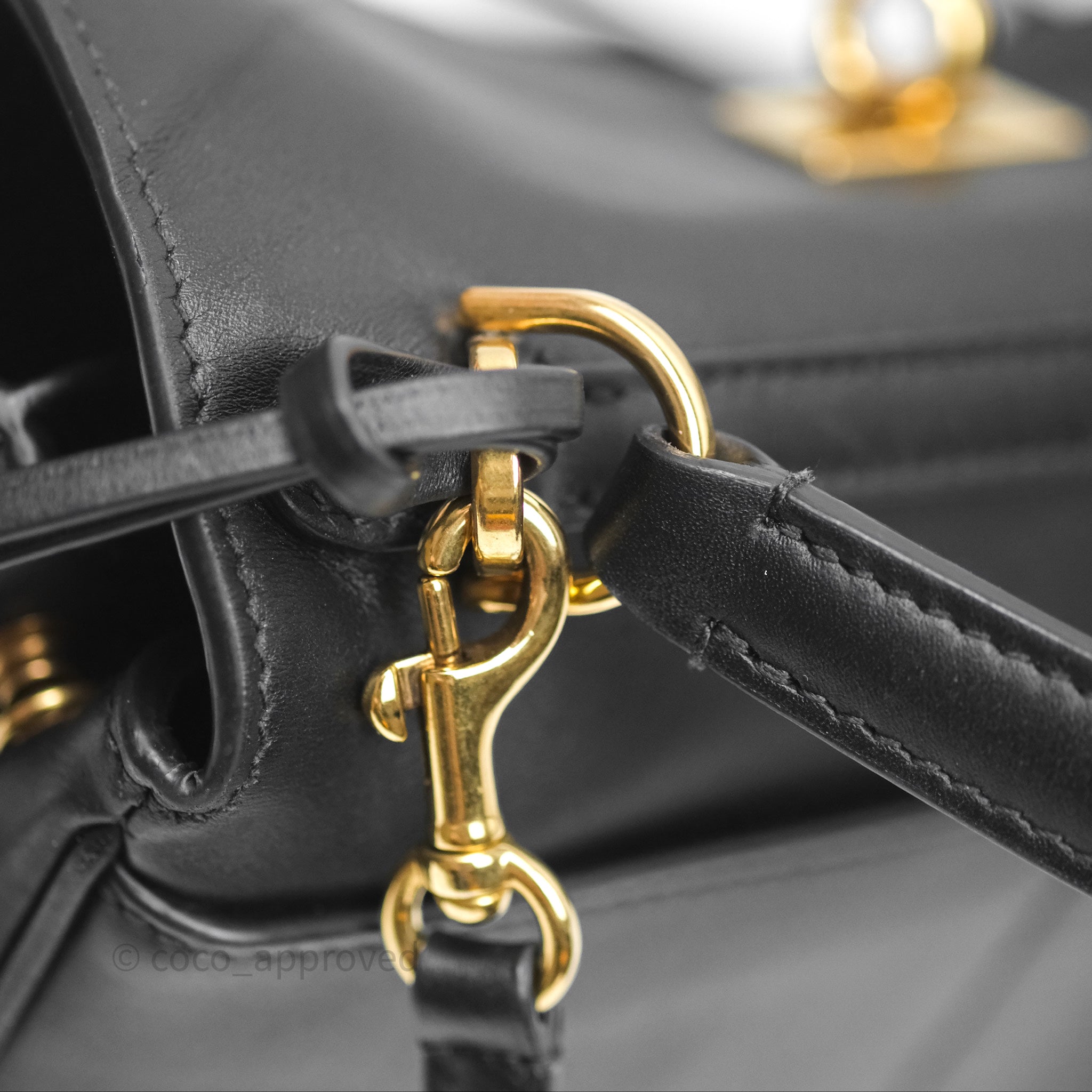 Balenciaga Rodeo Mini Bag in Black Smooth Calfskin with Gold Hardware - Stylish Crossbody Purse for Women, Perfect for Parties & Night Out