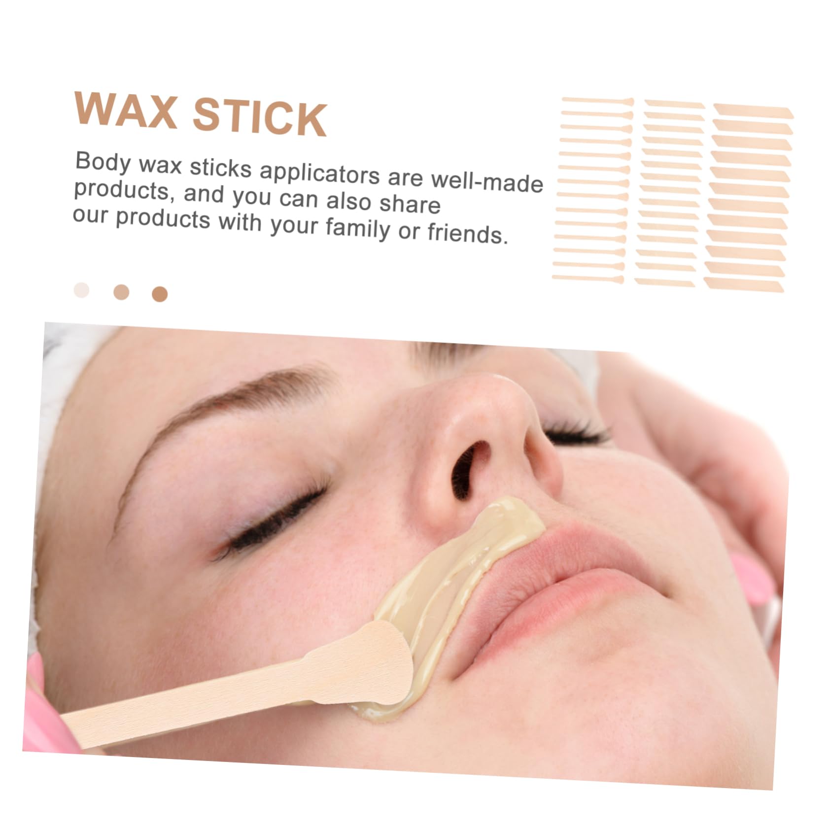 Baluue Facial Hair Removal Wax Strips for Women - 150pcs Body Hair Waxing Kit with Applicator & Trimmer - Smooth & Gentle Hair Removal for Face, Legs, Arms & Bikini Area - Perfect for Home Spa & Salon Use