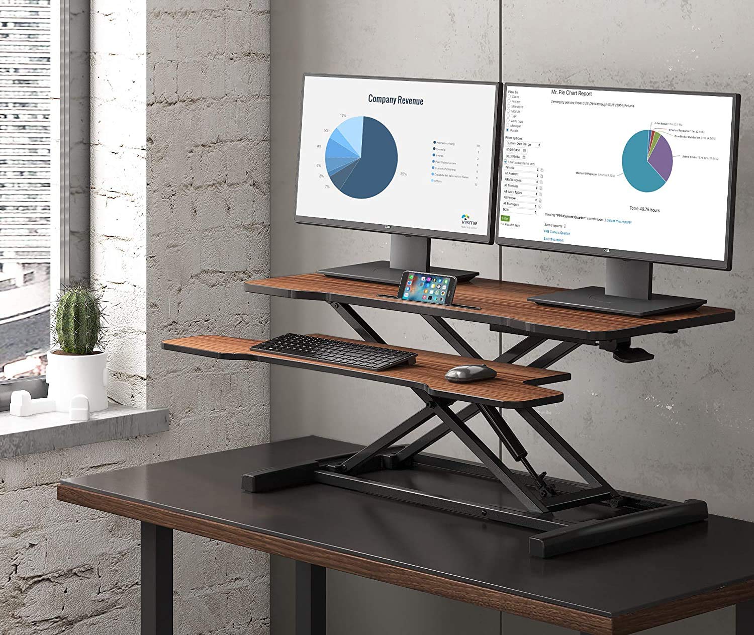FITUEYES Adjustable Standing Desk Converter - 36