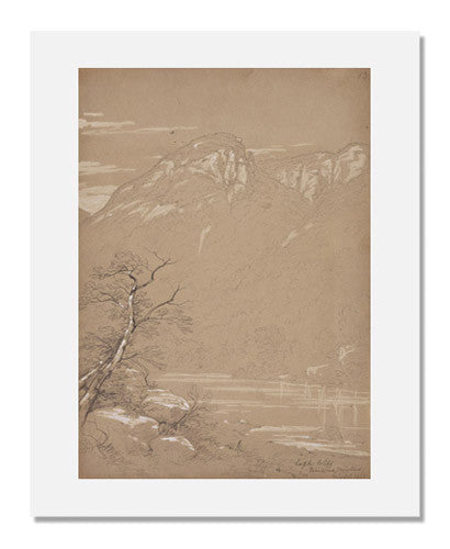 John William Casilear Eagle Cliff Franconia Mountains Art Print - Vintage Landscape Painting for Home & Office Decor