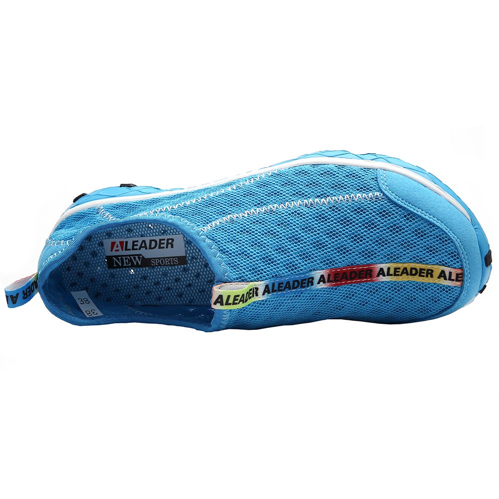 Aleader Men's Quick-Dry Mesh Slip-On Water Shoes for Swimming, Beach & Outdoor Activities