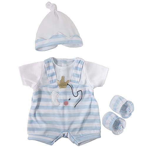 Blue Stripes Overall Shorts