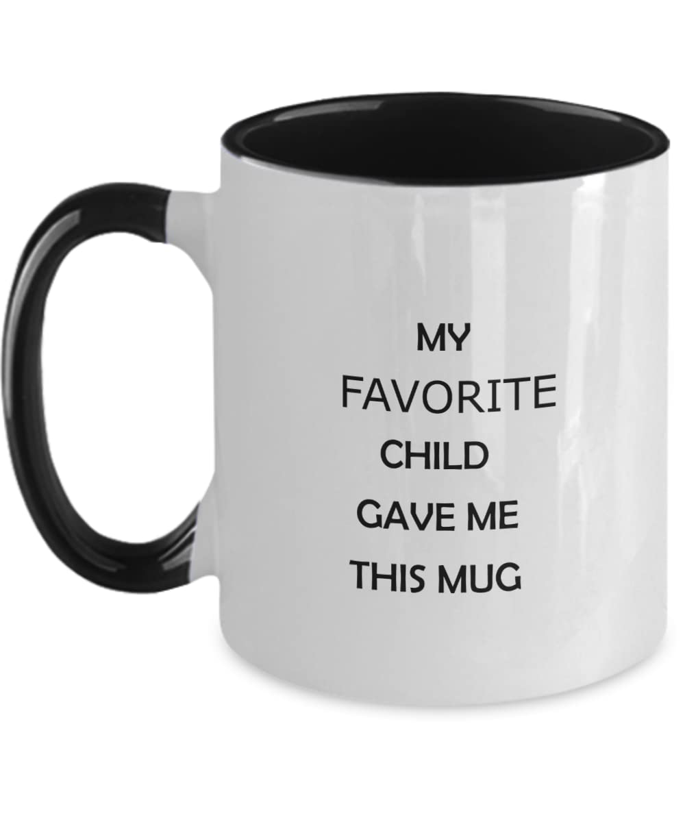 Funny Humorous Coffee Cup - Perfect Gift for Mom from Daughter on Mother's Day, Birthday & Christmas | Two-Tone Design | Great for Coffee Lovers & Office Use