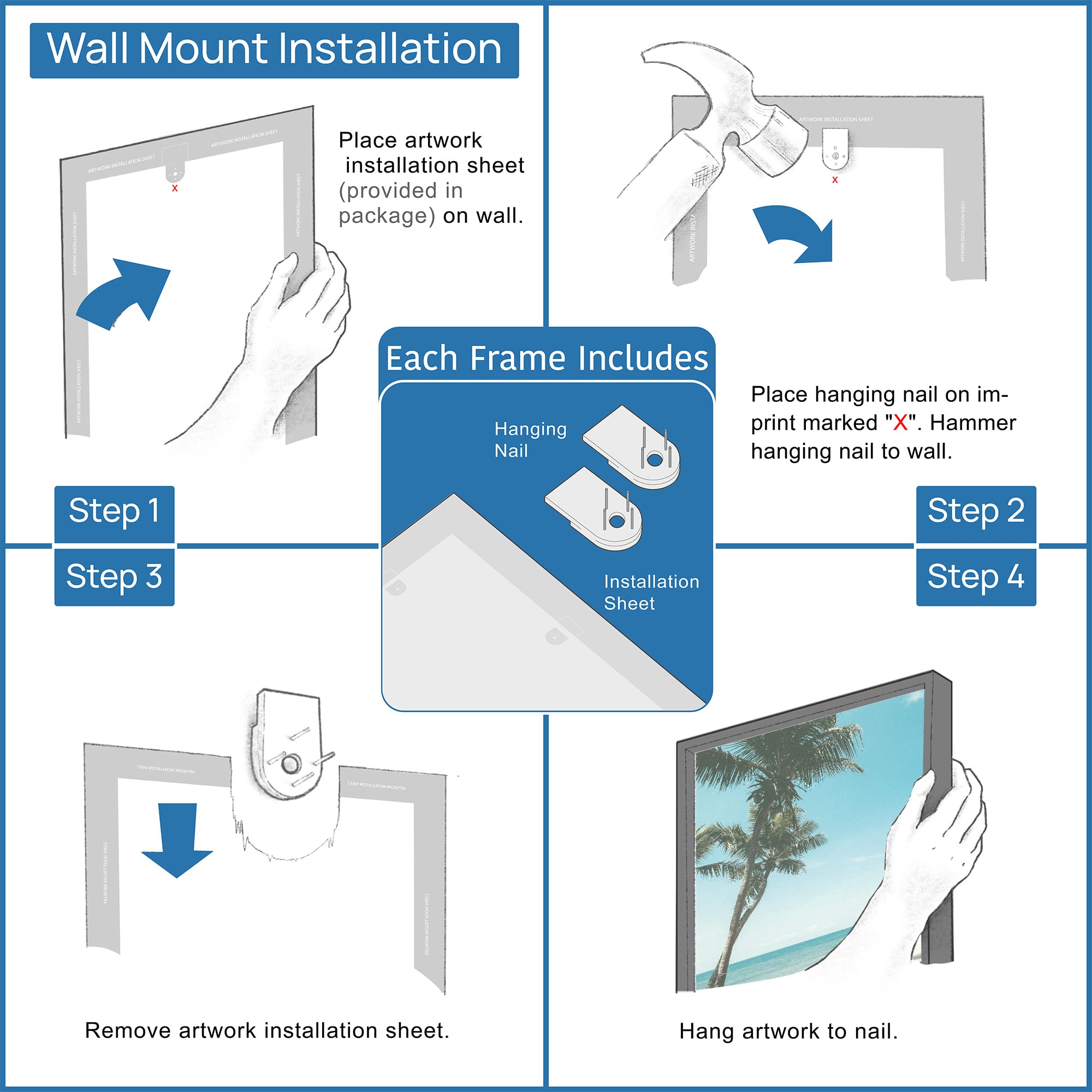 Custom Framed Wall Art Gallery Print Set - Personalized Vinyl Photo Frame Collection (Choose Up to 10) - 12