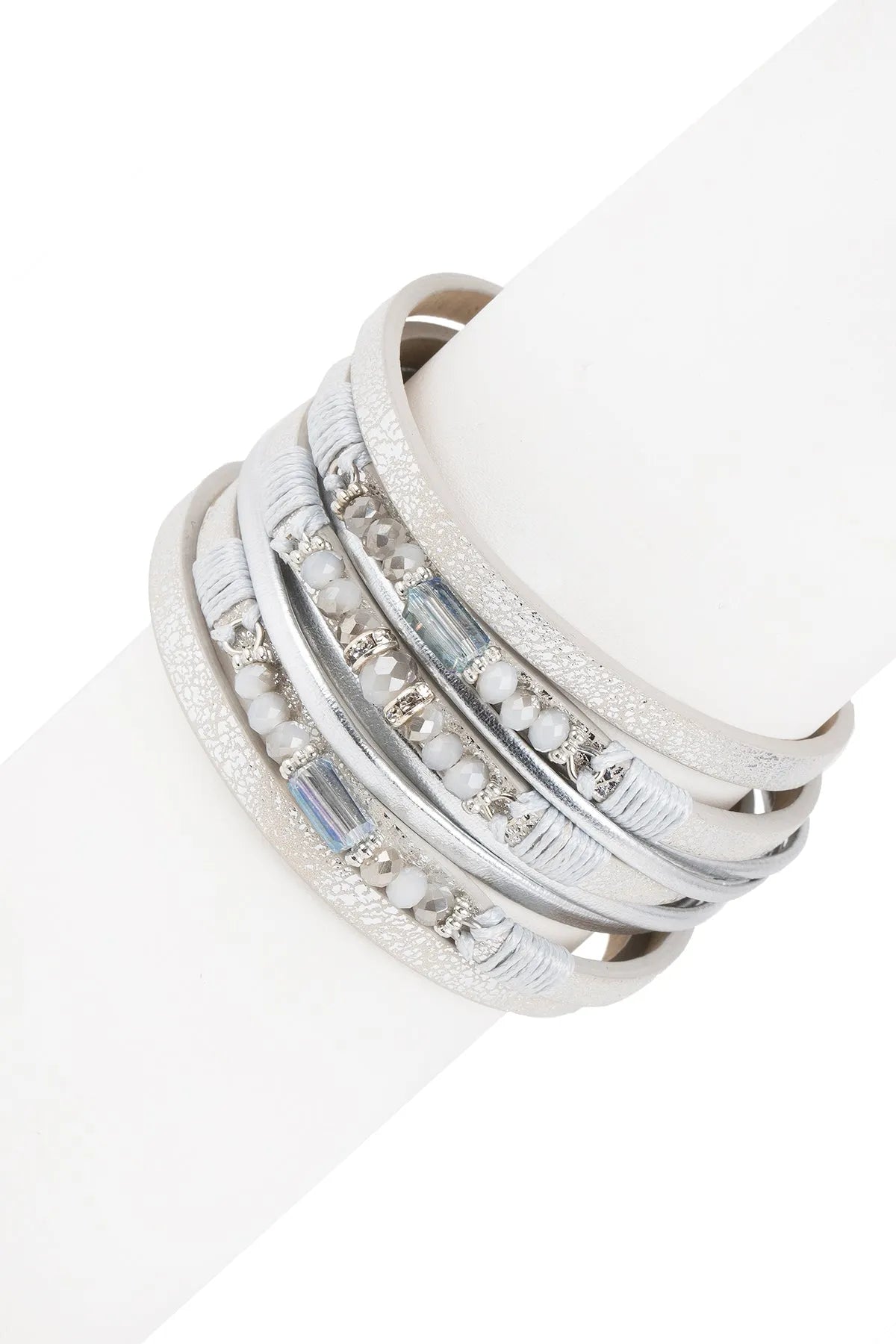 Allium Multi-Layered Genuine Leather Bracelet for Women - Stylish Stackable Bracelets for Everyday Wear & Boho Fashion