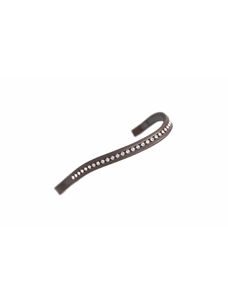 Velociti Gara Large Diamante Browband - Elegant Horse Riding Headpiece for Equestrian Shows & Dressage Competitions