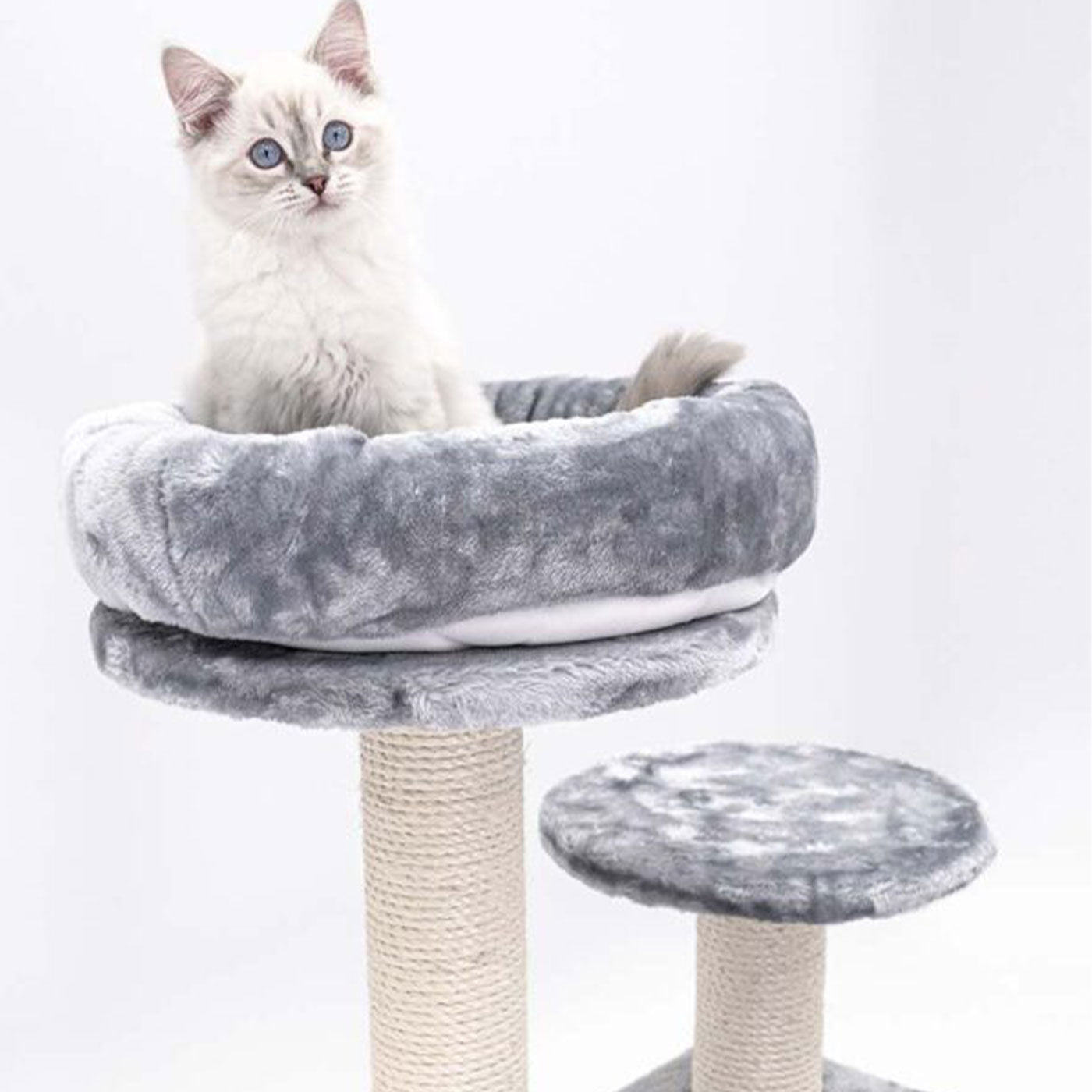 Little Rebels Reno 110cm Cat Tree - Multi-Level Cat Tower with Scratching Posts & Perches for Indoor Cats | Perfect for Play, Rest & Climbing in Small Spaces