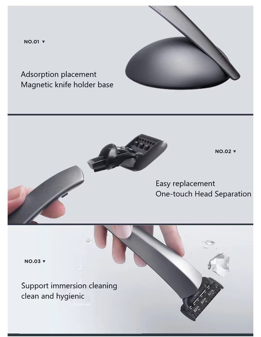 Mkodo X1 Razor - Manual Shaver for Men | Smooth Clean Shave Kit | Perfect Gift Set for Grooming & Travel | Home, Office & Daily Use