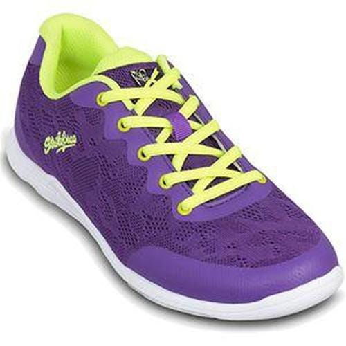 KR Lace Purple & Yellow Women's Bowling Shoes - Lightweight Comfort for League Play & Casual Bowling
