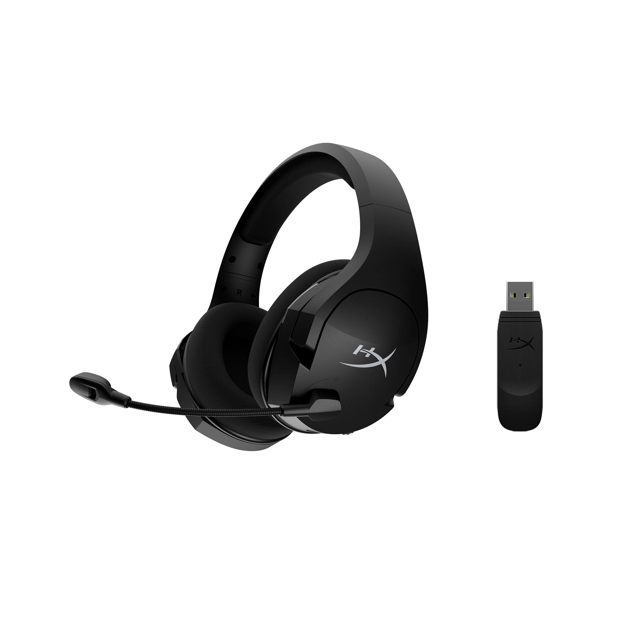 HyperX Cloud Stinger Core Wireless Gaming Headset with SoloCast USB Condenser Microphone - Compatible with PC, PS4, PS5, Mac | Tap-to-Mute Sensor, Cardioid Polar Pattern | Perfect for Online Gaming, Streaming & Voice Chat