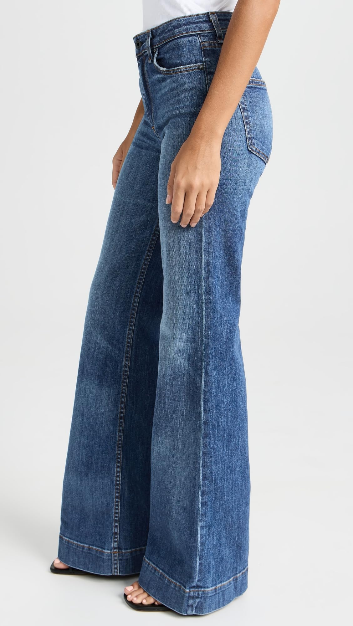 Women's Juniper High Waist Wide Leg Jeans - Comfortable Stretch Denim Pants for Casual Wear & Everyday Outfits
