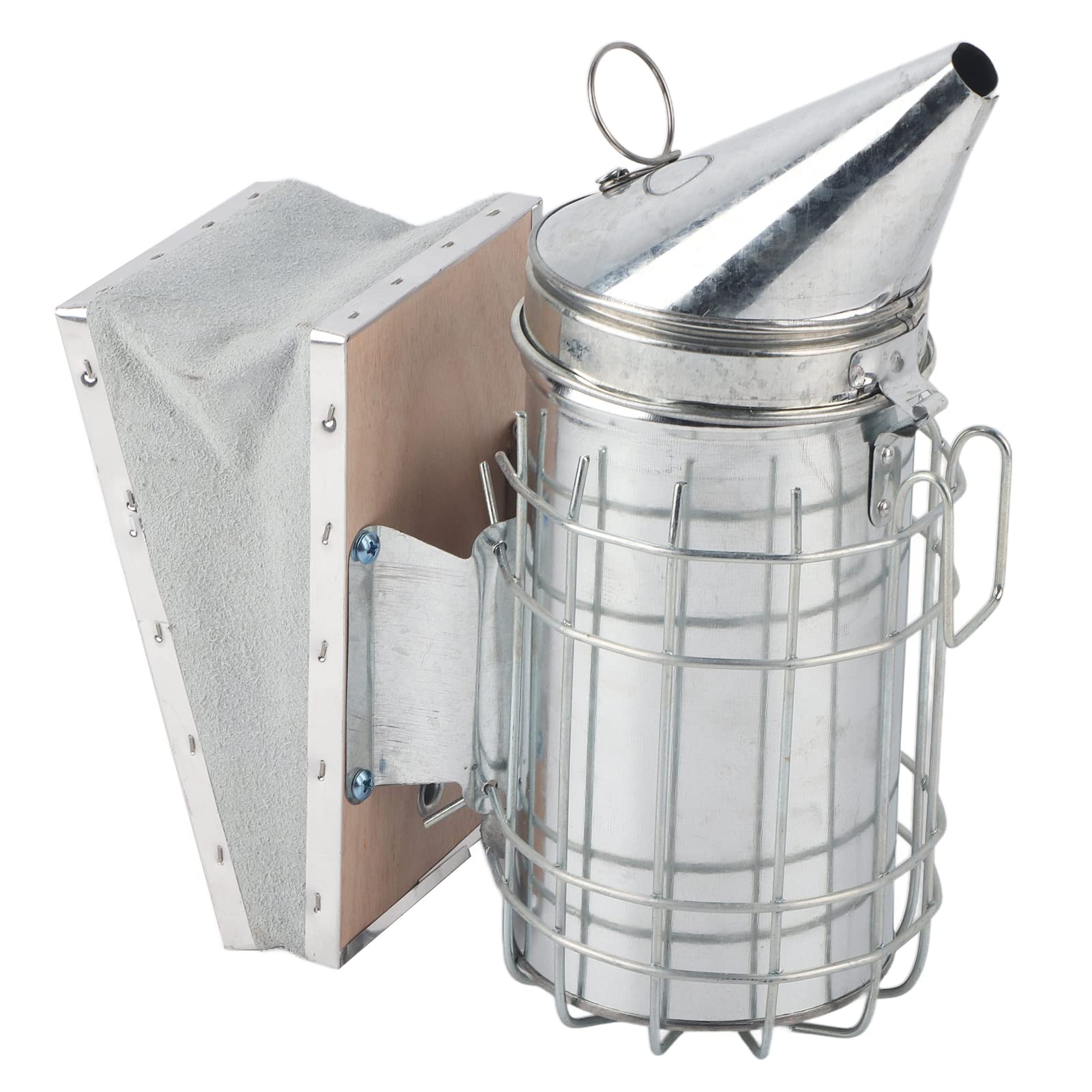 TOPINCN Beekeeping Smoker with Heat Shield - Stainless Steel Bee Hive Smoker for Professional & Beginner Beekeepers | Essential Beekeeping Equipment for Hive Maintenance & Honey Harvesting