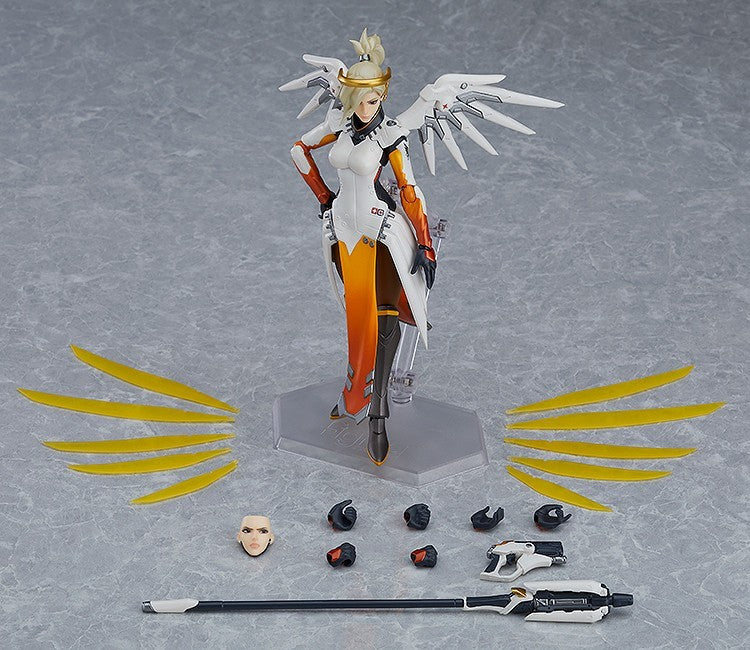 Figma #427 Mercy Overwatch Action Figure - Collectible 6-Inch Articulated Hero Statue for Gamers & Fans | Perfect for Display, Cosplay & Gift Giving