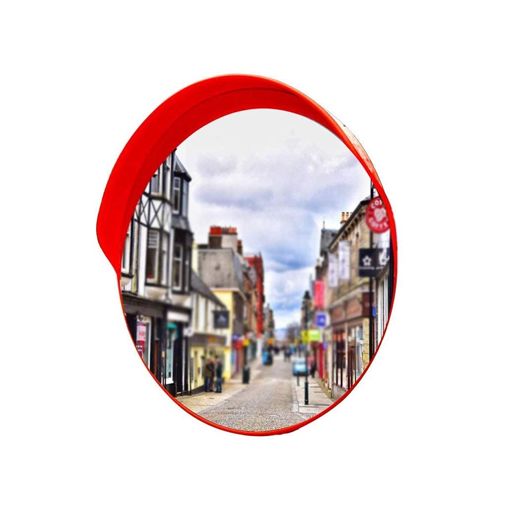 PC Car Dummy Mirror Angle - 30-100CM Traffic Safety Mirror (60CM Size) for School Zones, Community Roads & Junctions | Blind Spot Visibility for Parking Lots & Driveways