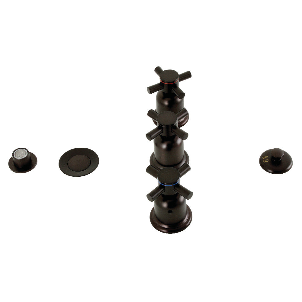 Kingston Brass KB6325DX Concord Three Handle Bidet Faucet