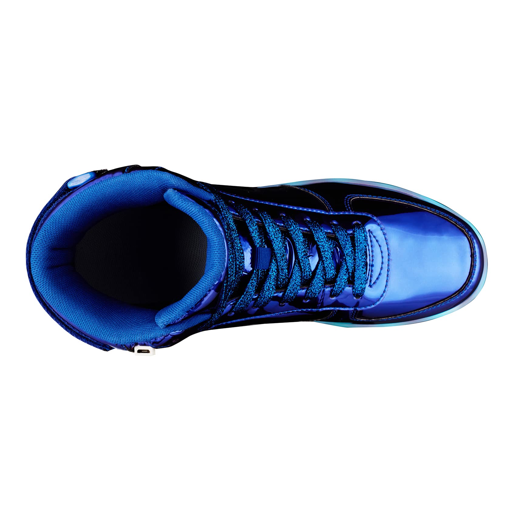 DIYJTS Unisex LED Light Up Shoes - High Top USB Rechargeable Glowing Sneakers for Men, Women & Teens | Night Running, Rave Parties, Halloween Costumes & Fashion Statement