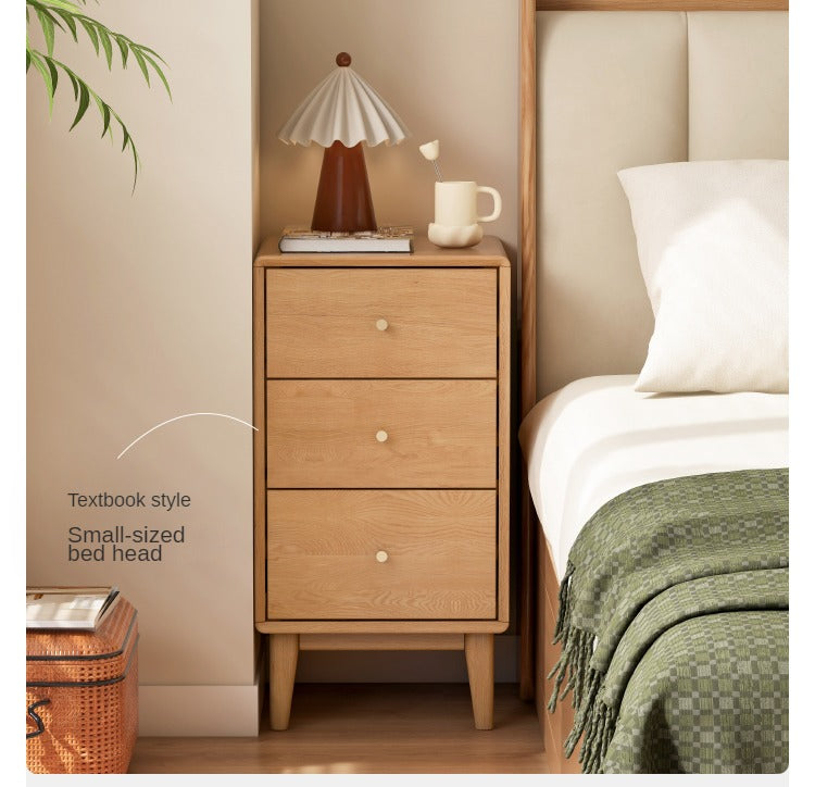 Solid Oak & Beech Wood Chest of Drawers - 5-Drawer Storage Cabinet with Multi-Functional Design for Bedroom, Living Room, and Office Organization