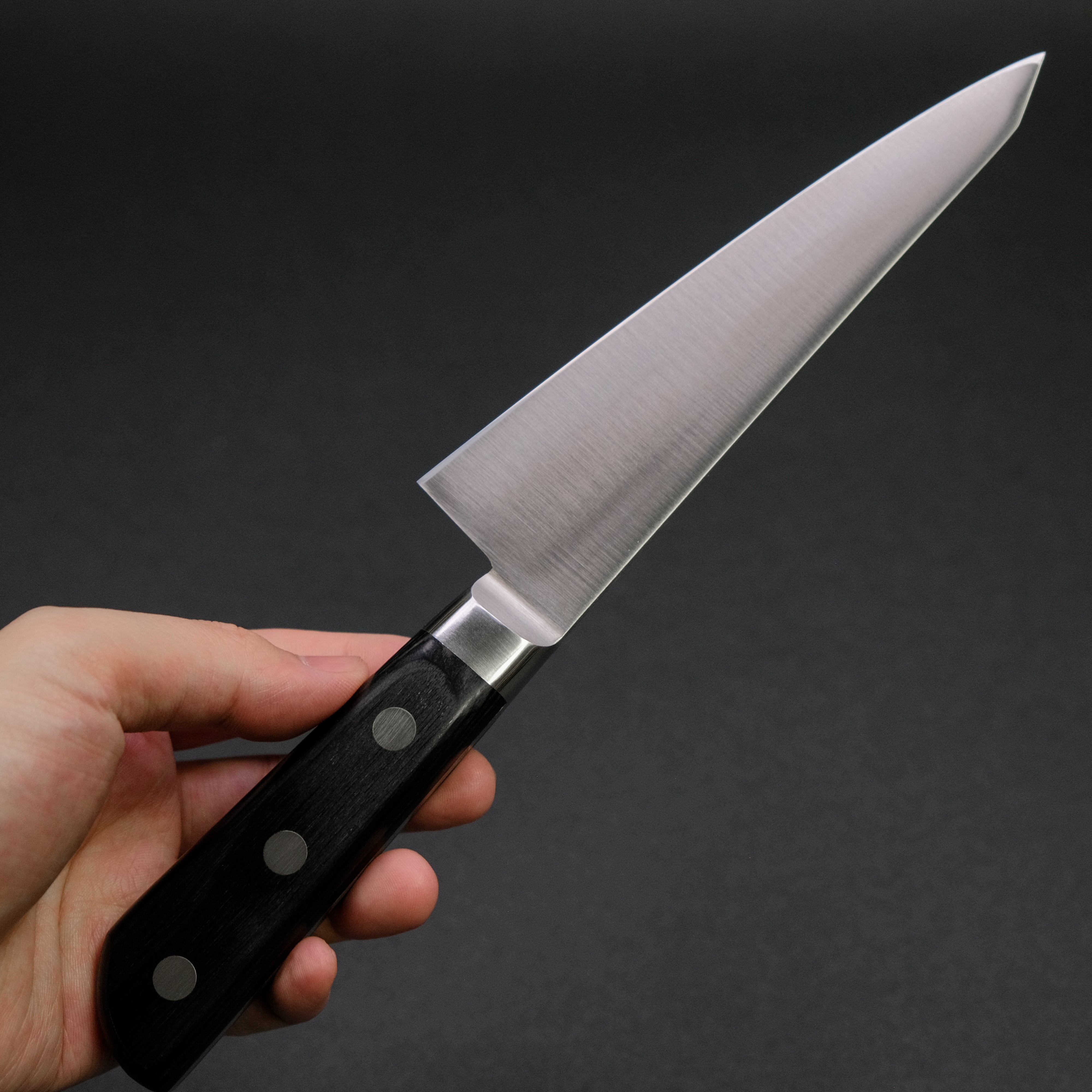 Morihei Hisamoto INOX Honesuki 150mm Japanese Boning Knife with Pakka Wood Handle - Perfect for Poultry, Meat, and Fish Butchering