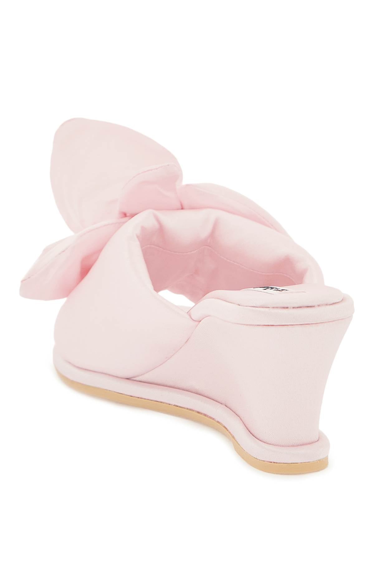 Acne Studios Satin Wedge Mules - Women's Luxury Slip-On Heels for Casual & Office Wear