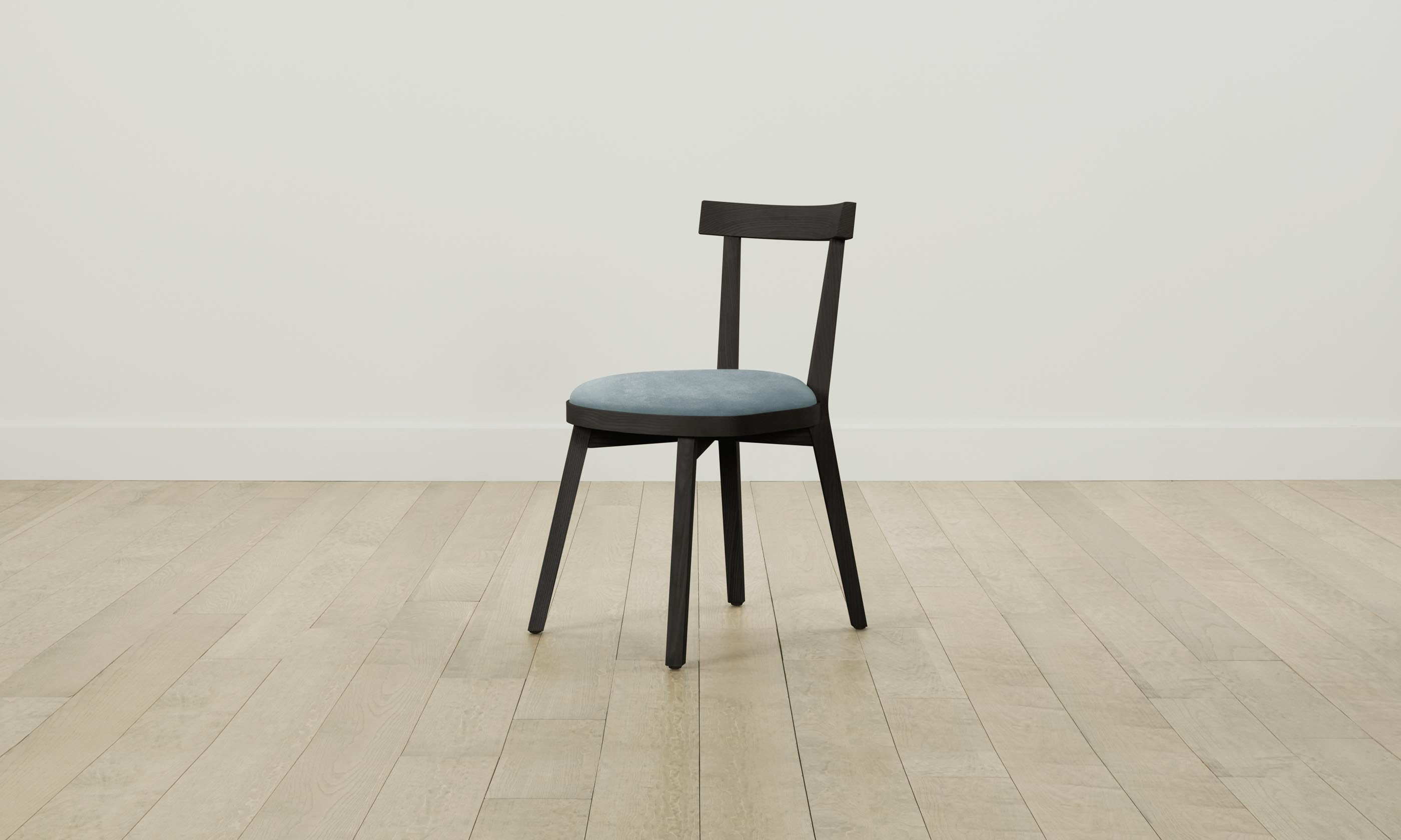 Allen Dining Chair - Performance Velvet Sky Blue Upholstered Seat - Modern Kitchen & Dining Room Furniture for Home Decor