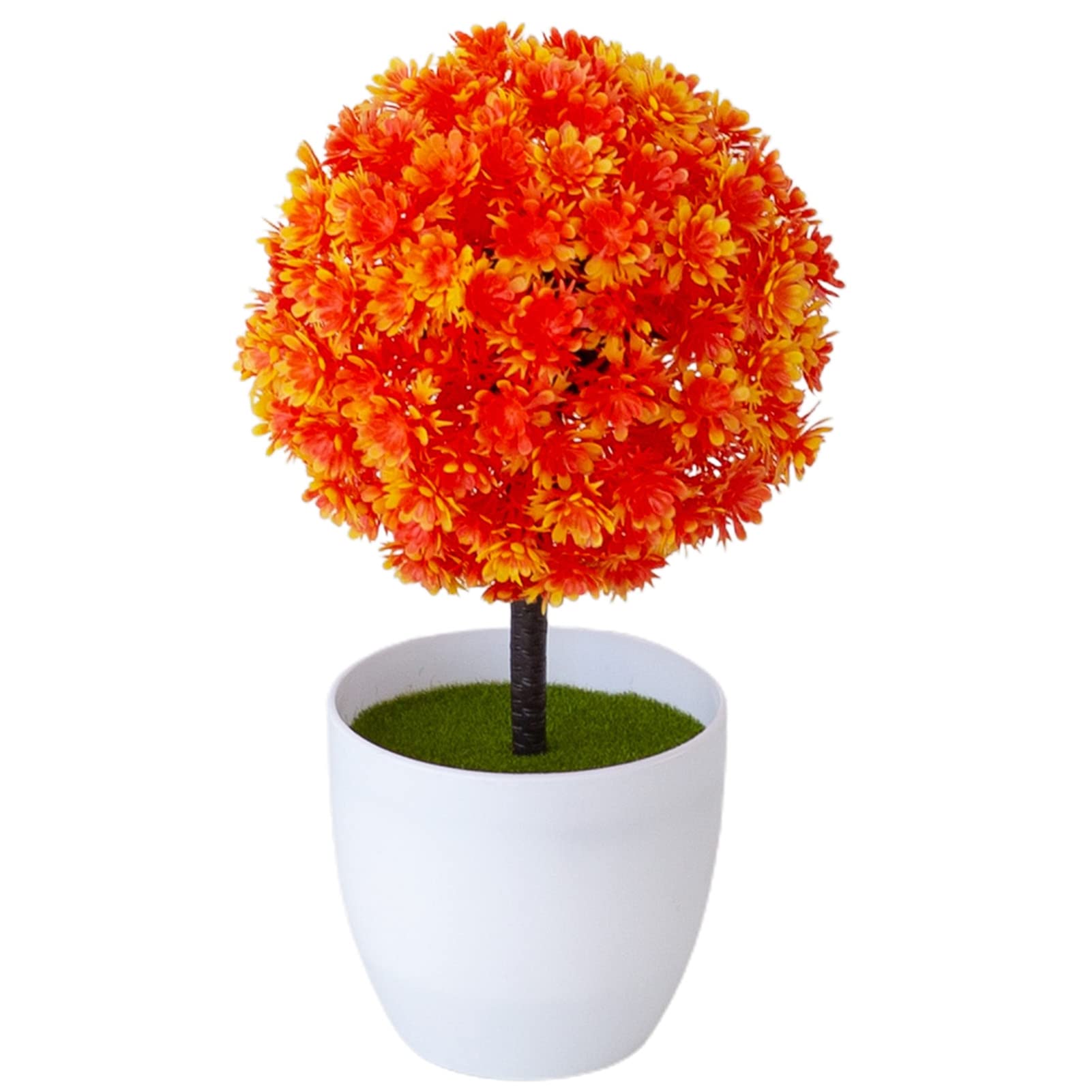Kangqi Artificial Bonsai Tree - Vivid Color Realistic Fake Plant for Home Office Desk Decor, Party Supplies & Wedding Centerpieces | Low Maintenance Indoor Decoration for Living Room, Dining Table & Workspace