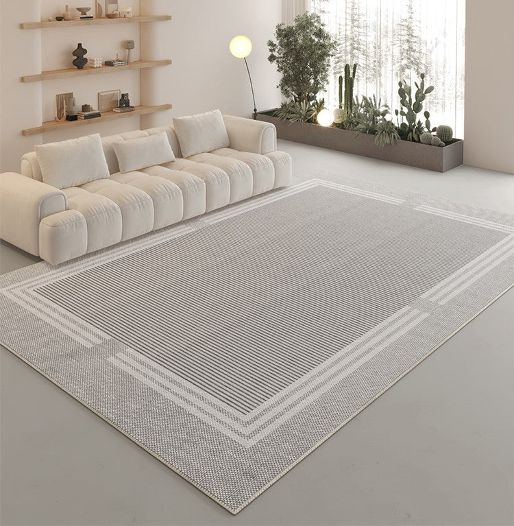 Abstract Geometric Modern Area Rugs - Contemporary Non-Slip Living Room, Bedroom & Dining Room Rugs - Stylish Home Decor for Boho, Minimalist & Scandinavian Interiors