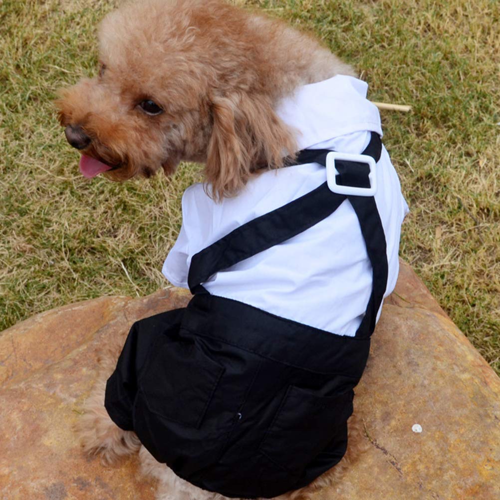 Dog Formal Wear Bow Tie Outfit - Stylish Pet Costume for Parties & Events