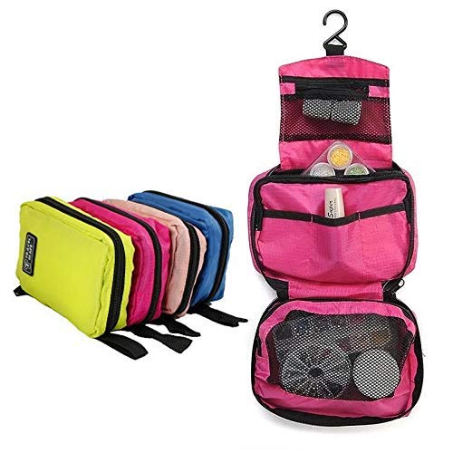 Travel Mate Cosmetic Bag - Waterproof Nylon Makeup Organizer with Dual Zipper for Women | Perfect for Travel, Gym & Daily Use