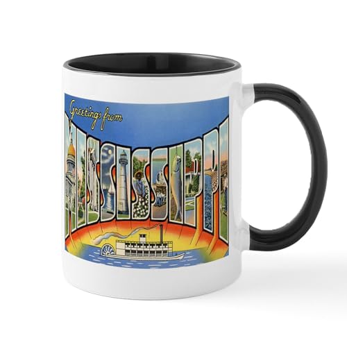 White/Black Inside - Mississippi MS Mug
