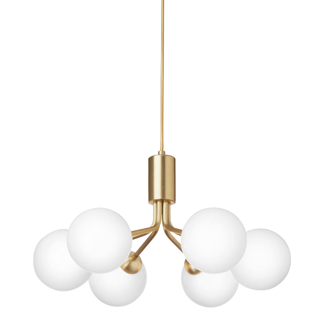 Apiales 6-Light Crystal Chandelier - Elegant Dining Room Lighting Fixture for Home Decor | Perfect for Living Room, Bedroom & Entryway