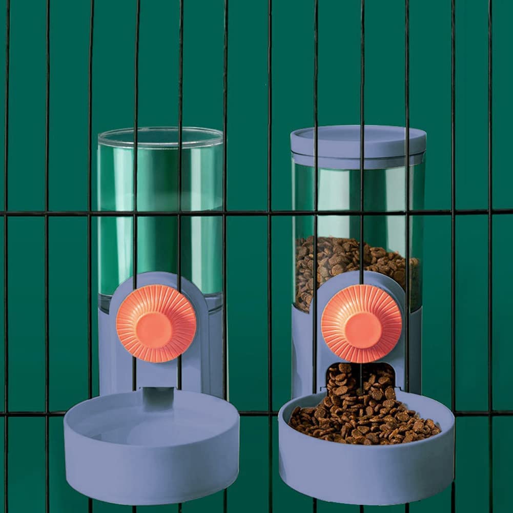 Automatic Dog Cage Feeder & Water Dispenser - Hanging Bowls for Crate/Kennel - Smart Pet Food Dispenser for Cats & Dogs | Perfect for Travel, Training & Multi-Pet Homes