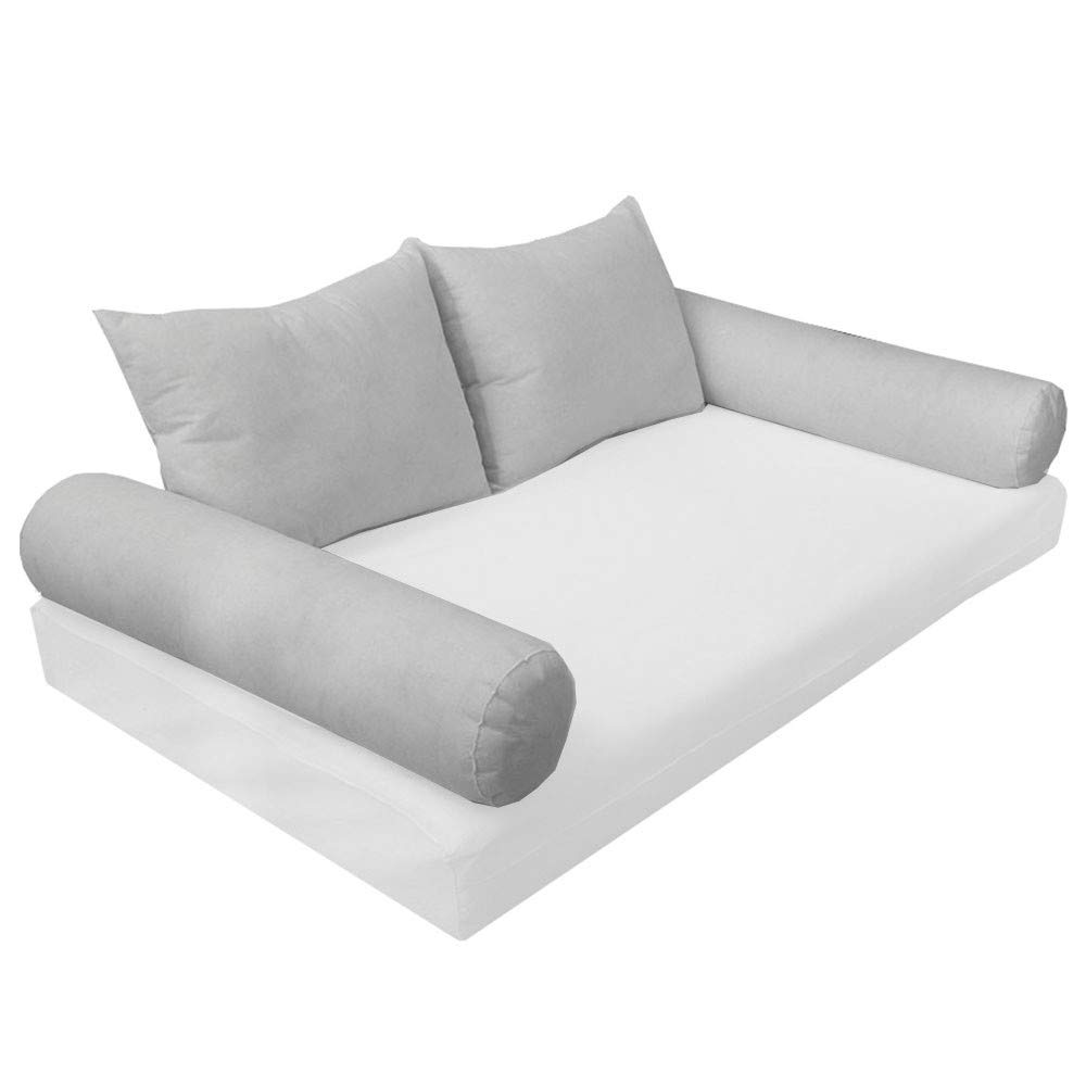 MH GLOBAL Queen Size Bolster & Back Rest Pillow - Premium Polyester Fiberfill Cushion Insert (Style1) | Perfect for Bed Reading, Sofa Lounging & Back Support