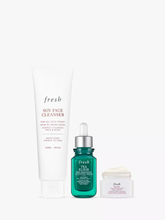 Fresh Hydration Boost Trio Set - Vitamin C Serum, Hyaluronic Acid & Aloe Vera for Glowing Skin | Perfect for Daily Skincare Routine & Travel Essentials
