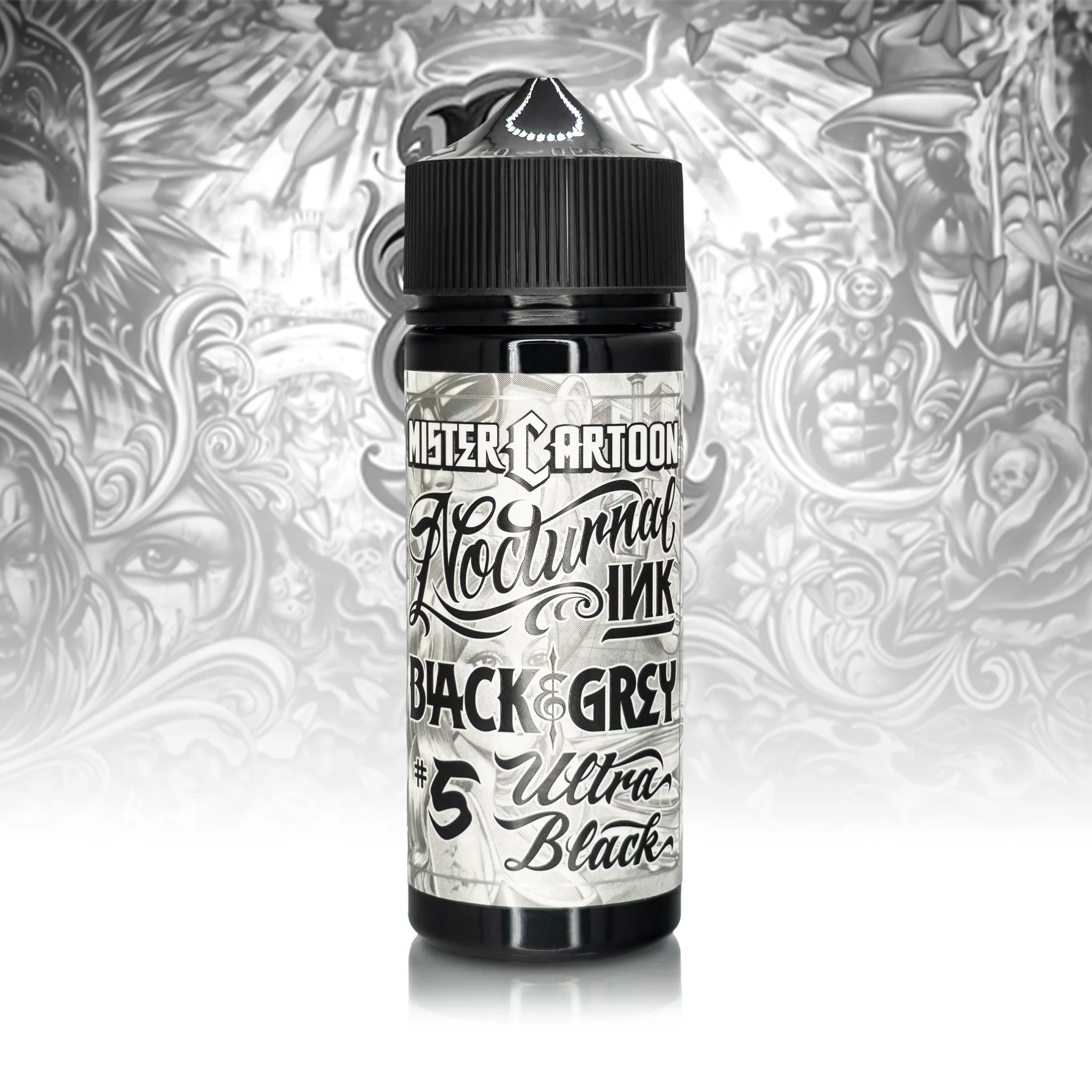 Bishop x Mister Cartoon Eternal Tattoo Ink Set - Professional Tattoo Ink Kit - 6 Bottles (4oz Each) - Perfect for Tattoo Artists, Permanent Makeup & Body Art Professionals