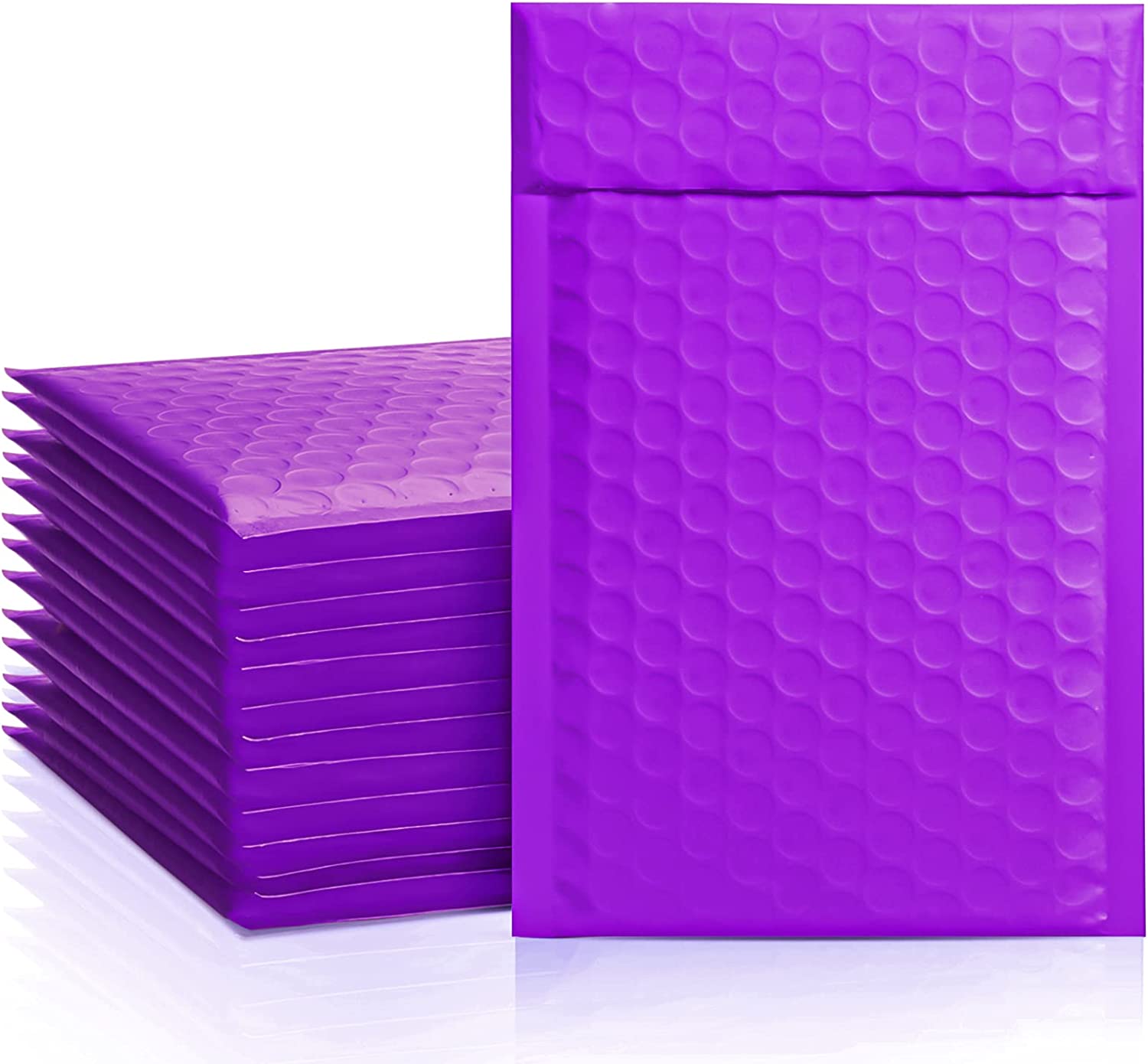4x8 Bubble Mailer Padded Envelope - Waterproof & Tear-Resistant Shipping Bags for Ecommerce, Small Packages, Jewelry, Documents - Purple Mailing Envelopes for Online Sellers & Small Businesses