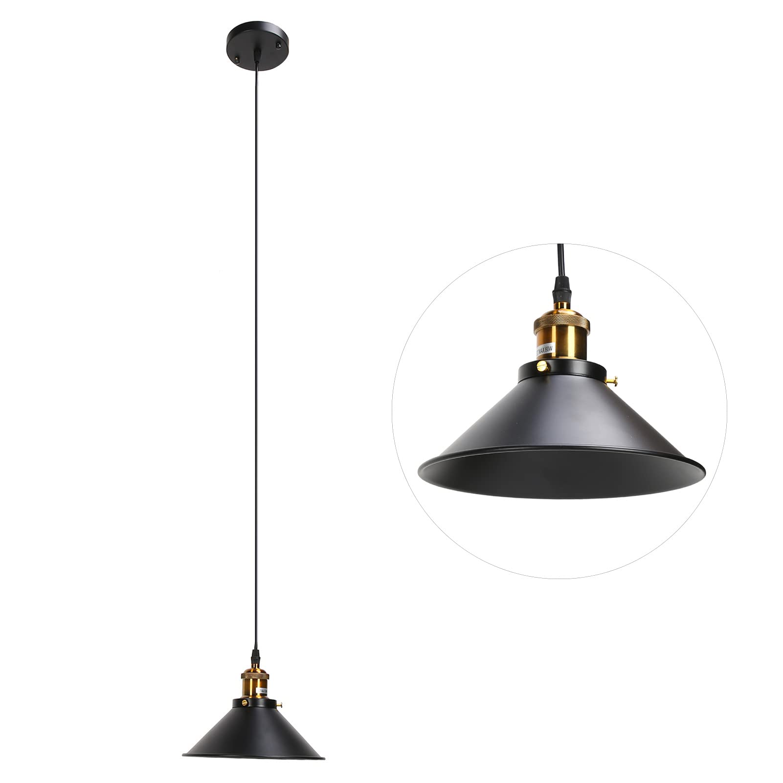 Vintage Wrought Iron Hanging Ceiling Lamp with E27 Socket - Industrial Style Pendant Light for Cafe, Restaurant, Bar & Home Decor | Perfect for Ambient Lighting in Dining Rooms, Lounges & Commercial Spaces