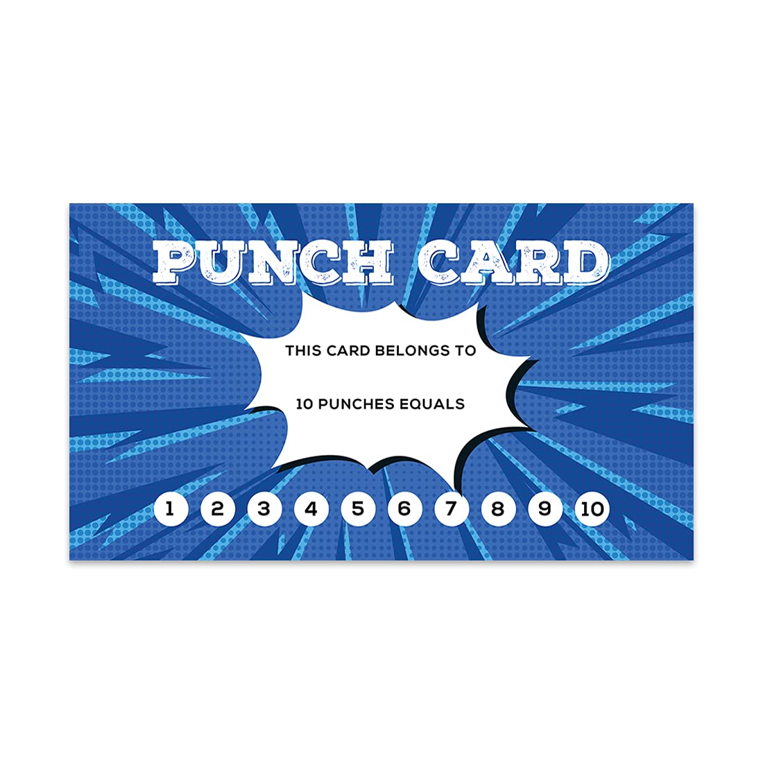 Andaz Press Comic Style Reward Punch Cards - 100 Pack (2