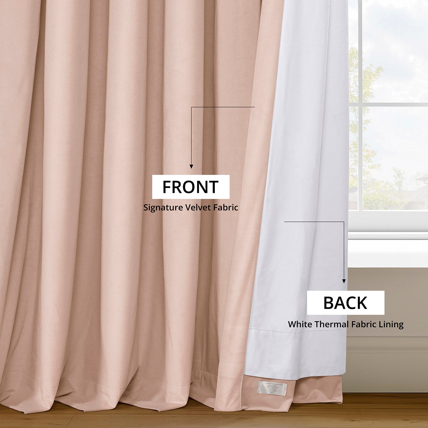 Rosey Dawn Signature Velvet Blackout Curtains - Thermal Insulated Room Darkening Drapes for Bedroom, Living Room & Nursery (Black, 84x54 Inches) - Perfect for Light Blocking, Noise Reduction & Energy Efficiency
