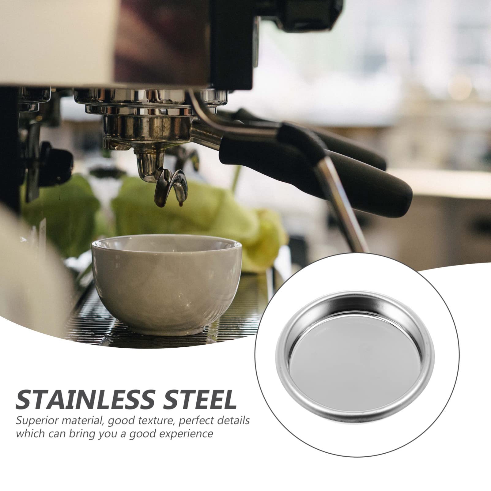 Premium 54MM Stainless Steel Espresso Backflush Insert - Blind Filter Basket for Commercial Espresso Machines | Perfect for Daily Cleaning & Maintenance of Rancilio, La Marzocco & E61 Group Heads