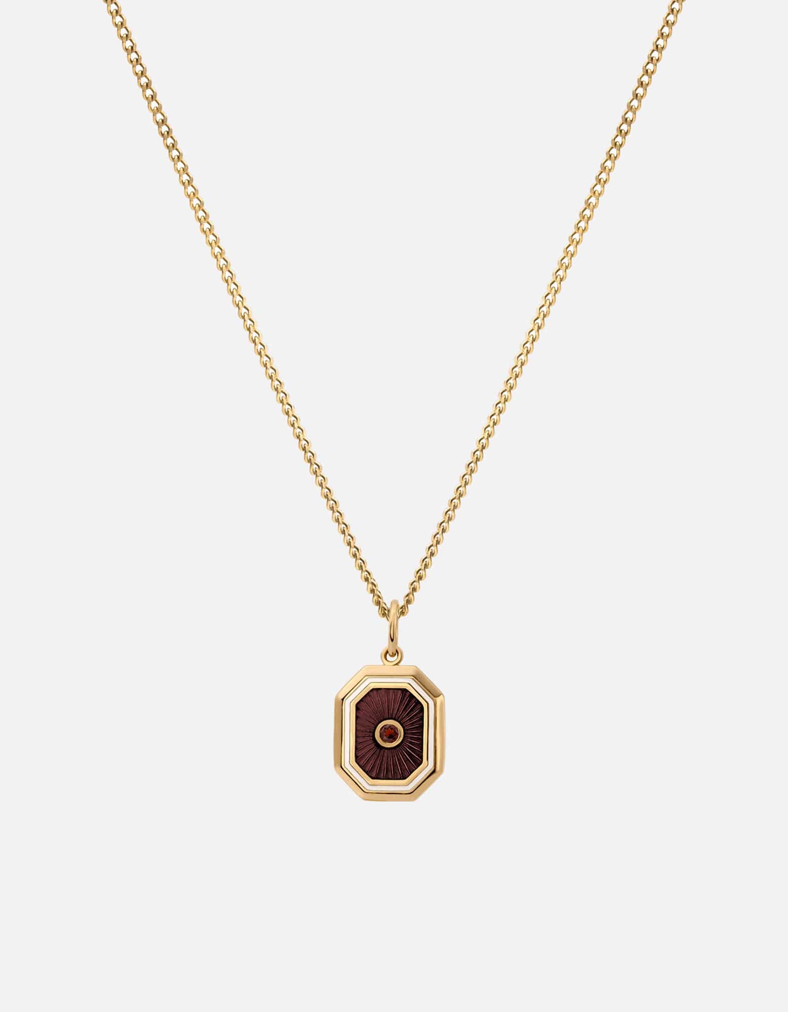 Umbra Garnet Necklace - 18K Gold Vermeil & Genuine Red Garnet Gemstone Jewelry for Women, Perfect for Weddings, Parties & Special Occasions