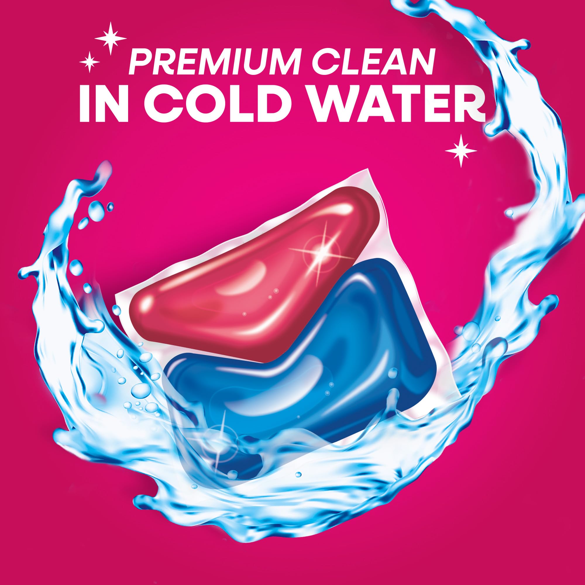 Persil Ultra Pacs Intense Fresh Scent Laundry Detergent Pods - 42 Count - Powerful Stain Removal for Everyday Cleaning | Perfect for Families, Gym Clothes & Active Lifestyles