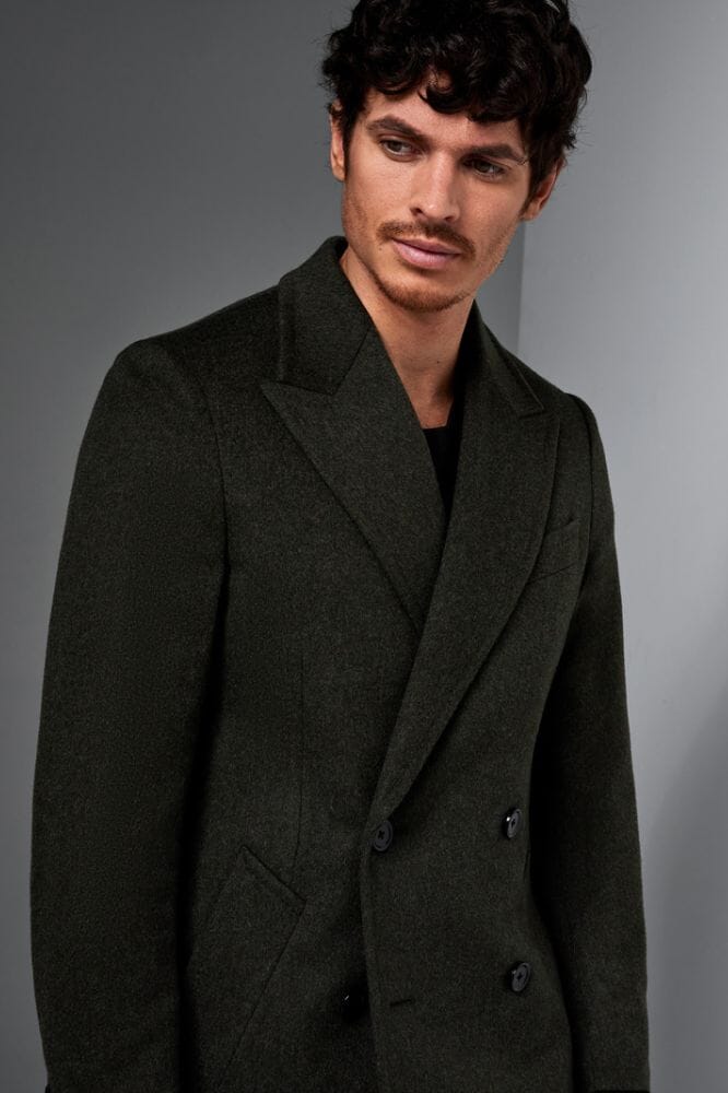 Blake Coat - Olive Wool Women's Winter Coat | Warm & Stylish Outerwear for Cold Weather | Perfect for Work, Travel & Everyday Wear