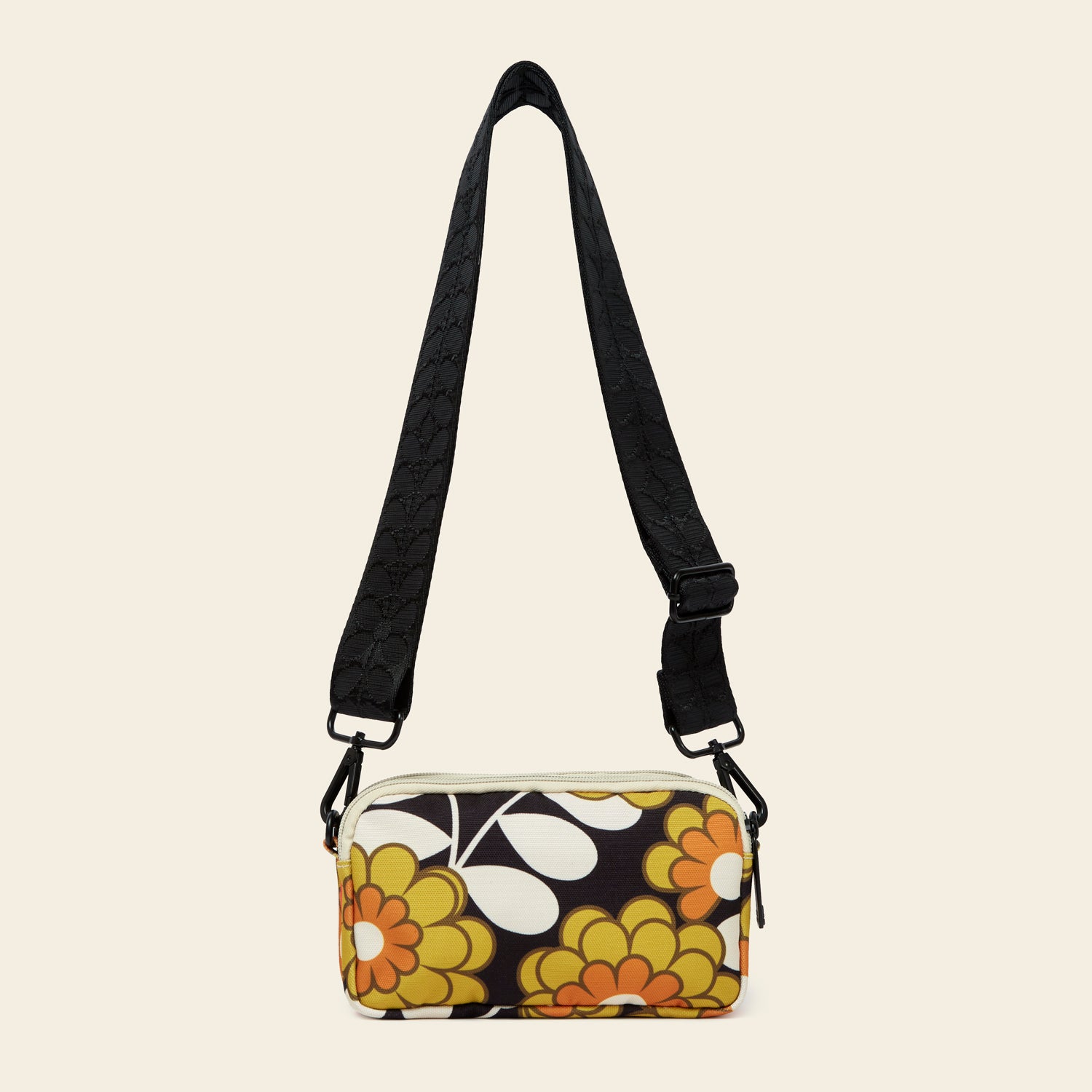 Dahlia Saffron Crossbody Bag with Adjustable Strap - Lightweight Travel Purse for Women, Perfect for Daily Use, Shopping & Outdoor Activities