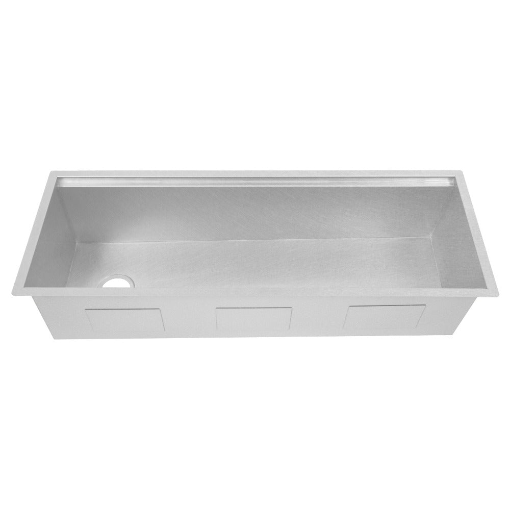 ZLINE 45 Inch Undermount Single Bowl Stainless Steel Kitchen Sink - Satin Finish with Bottom Grid & Accessories (Model SLS 45S) | Perfect for Modern Kitchens, Renovations & Heavy-Duty Cooking