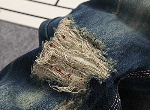 Men's Slim Fit Stretch Ripped Skinny Jeans - Distressed Denim Pants for Casual Wear & Night Out | Comfortable & Stylish Jeans for Everyday Fashion