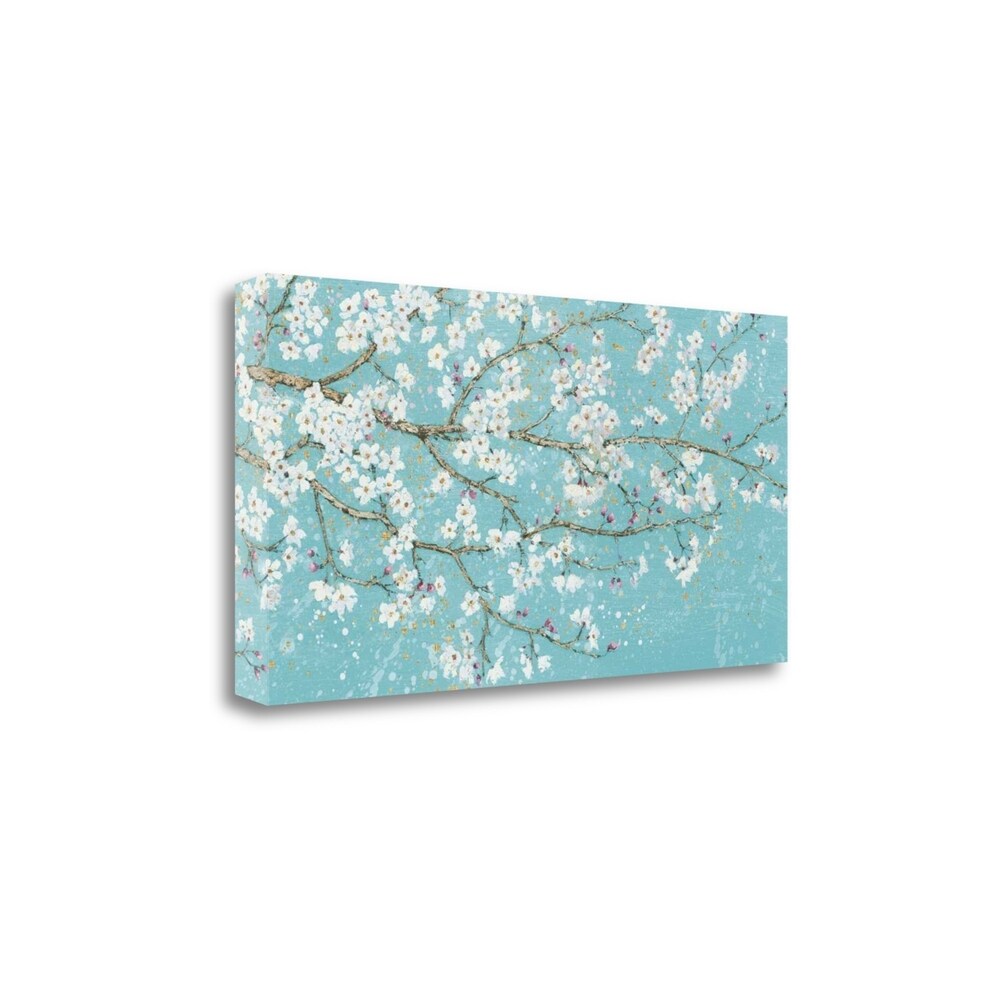 April Breeze I Teal by Wiens James - Premium Fine Art Giclee Print on Gallery Wrapped Canvas - Ready to Hang Wall Decor for Living Room, Bedroom & Office