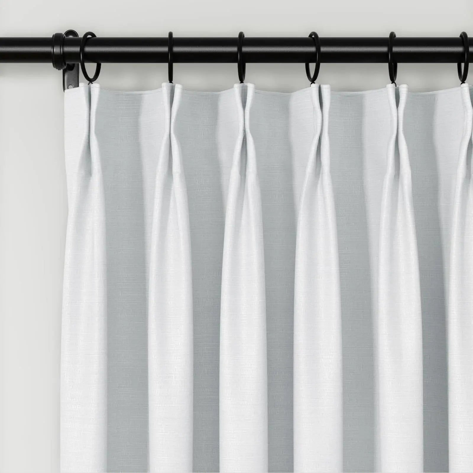 Lydia Plants Jacquard Curtain Pleated - Elegant Floral Print Blackout Drapes for Living Room, Bedroom & Nursery - Home Decor Window Treatments for Privacy & Light Control