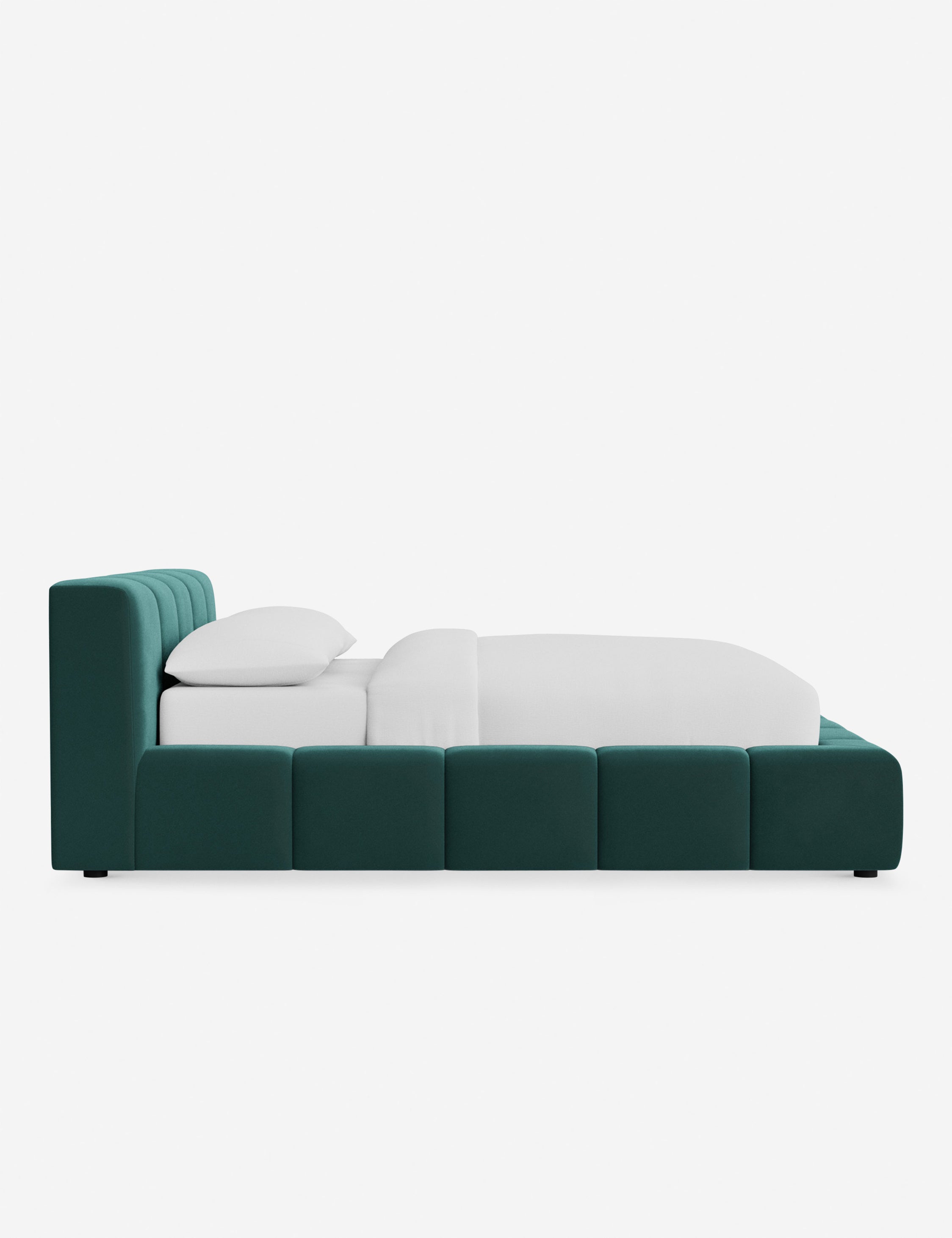 Cambry Platform Bed Frame - Modern Minimalist Wooden Bed with Sturdy Slats - Perfect for Bedroom, Guest Room, and Small Space Living