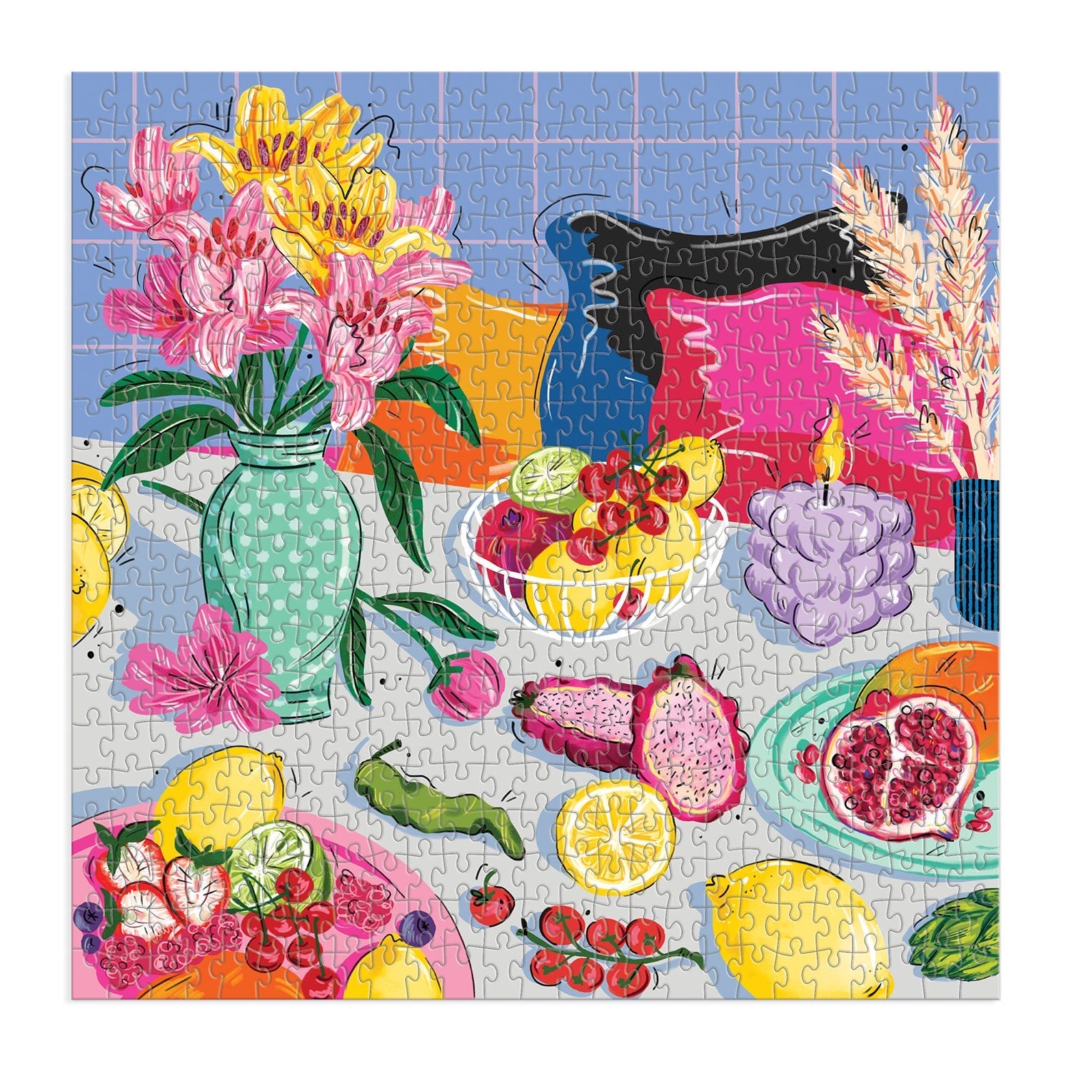 At the Table 500 Piece Jigsaw Puzzle - Family Game Night & Relaxing Brain Teaser for Adults & Kids